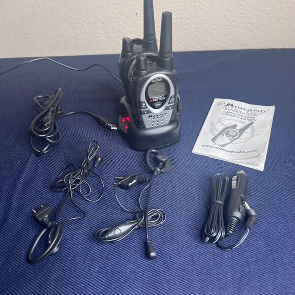 Midland GXT500 X-TRA Talk Two-Way Radio Dual Desk Charger Accessories PARTS ONLY - Picture 1 of 15